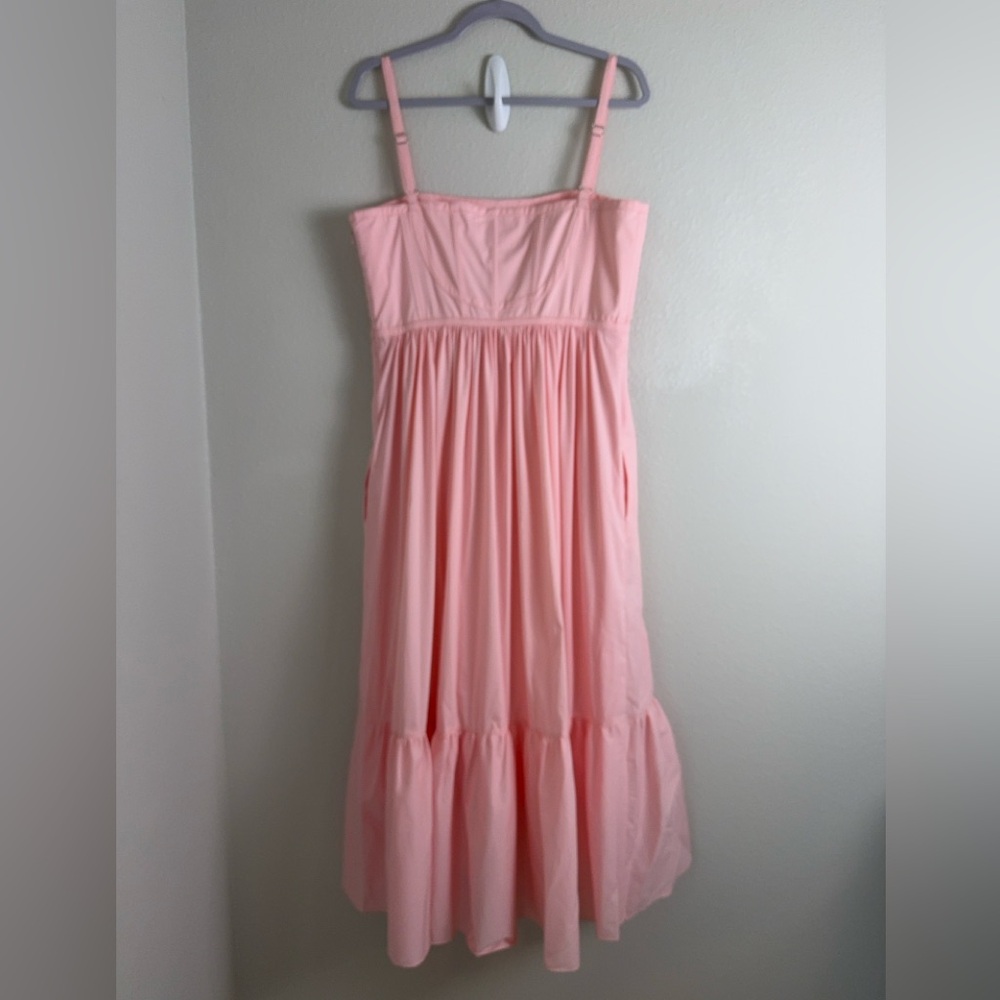Cinq á Sept Elsie Dress Pale Rose 10 Single-Tiered Midi-Dress 10 - Picture 4 of 15